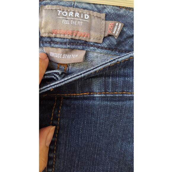 Torrid Vintage Stretch Straight Jeans Blue Size 22 R x 29" 98% Cotton 2% Spandex - Picture 2 of 7